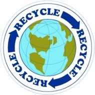 Recycle logo drawing