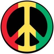 three colour Peace Symbol