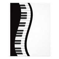 Wavy Piano Keyboard