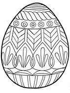 coloring page with Easter egg
