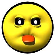 Clip art of Smiley Face with Tongue