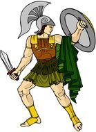 Ares Greek God Cartoon