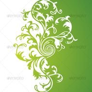 Green Floral Pattern