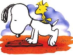 Snoopy Happy Birthday drawing