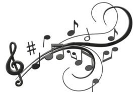 cartoon Music Notes drawing