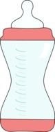 Baby Bottle as a graphic illustration