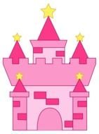 Colorful Princess Castle clipart