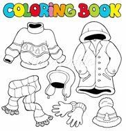 Winter Clothes Coloring Pages N2