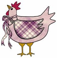 colorful chicken as a graphic image