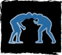 High School Wrestling Clip Art N2