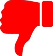 No Thumbs Down Clip Art