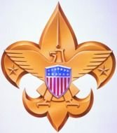 golden boy Scout Logo, drawing