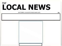 Blank Newspaper Template