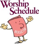 Worship Service text drawing