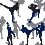 Muay Thai Kickboxing Clip Art