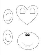 Monkey Mask Template darwing