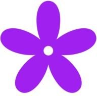big Purple Flower drawing