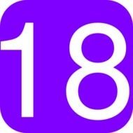 Number 18 Clip Art N2
