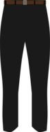 graphic illustration of black Pants
