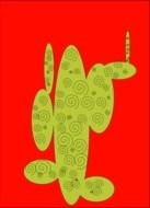 Vector cactus drawing