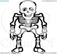 Cartoon Skeleton Clip Art N2