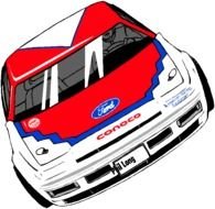 NASCAR Race Car Clip Art N4
