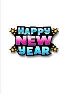 Happy New Year as picture for clipart