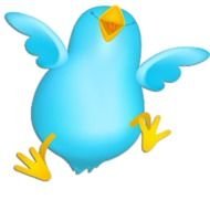 Blue early bird clipart