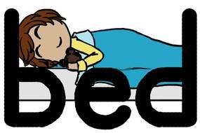 Bed as a graphic illustration
