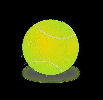 Black Tennis Ball Clip Art