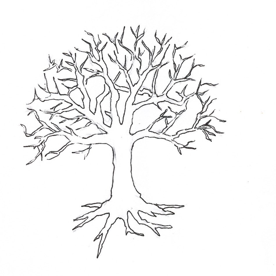 clipart of the old oak tree
