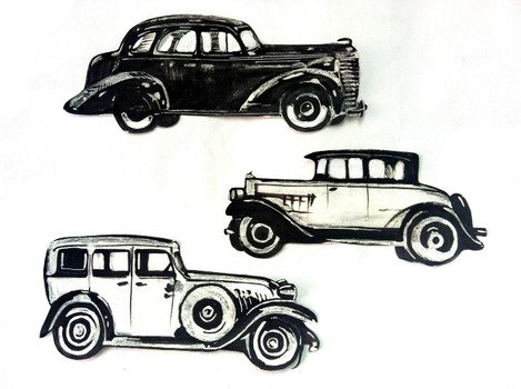 1920s Car Drawing