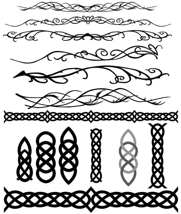 Celtic Decoration Flourish Vectors