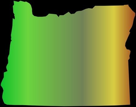 Oregon as a picture for clipart