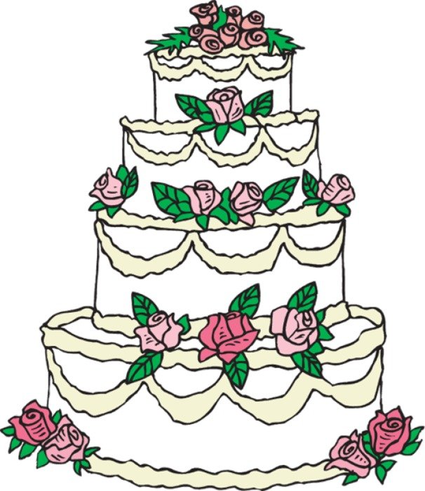 Clip Art Of A Wedding Cake copy Dixie Allan