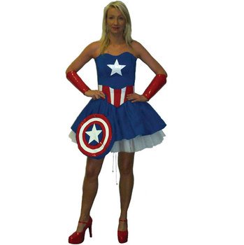 Captain America Girl Costume Teen free image download