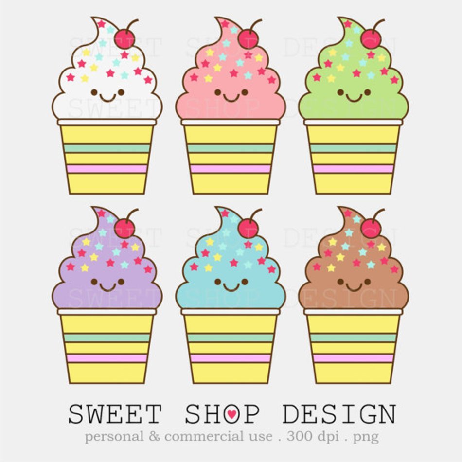 Cute Ice Cream Clip Art Free Image