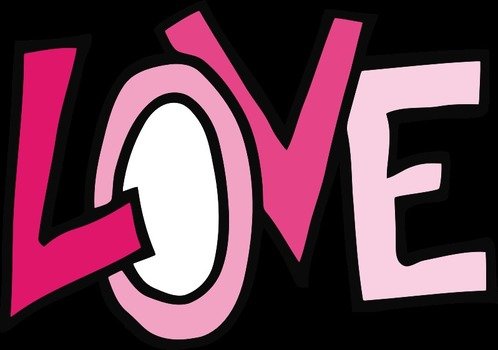 Love Word Clip Art N4