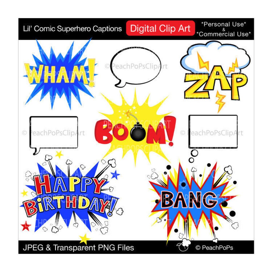 Cute Superhero Clip Art N2