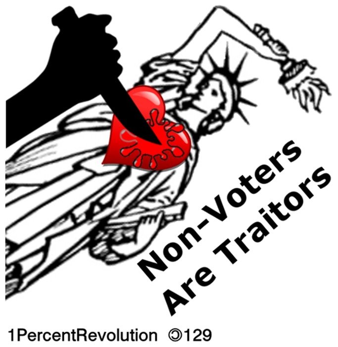 non Vote Clip Art drawing