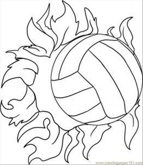 Volleyball Coloring Pages