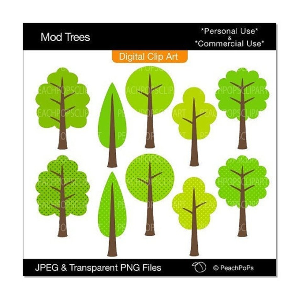 Digital Tree Clip Art