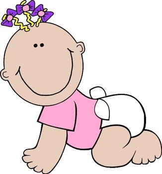 Free Printable Baby Girl Clip Art N4