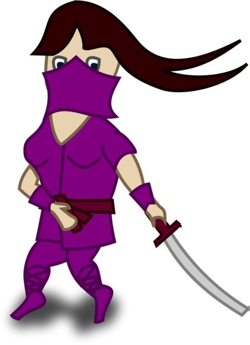 Girl Ninja Clip Art
