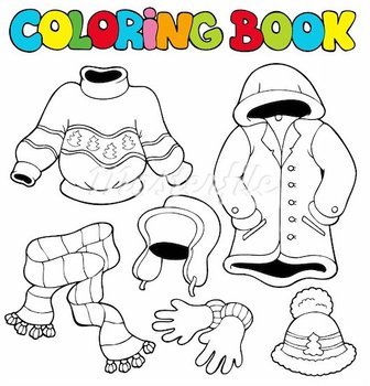 Winter Clothes Coloring Pages N2