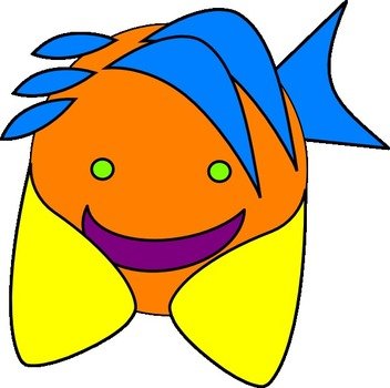 Happy Fish Clip Art N2