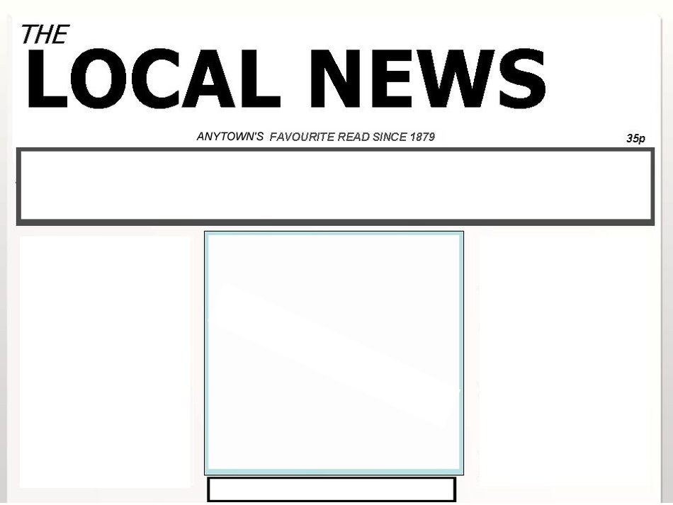 Blank Newspaper Template