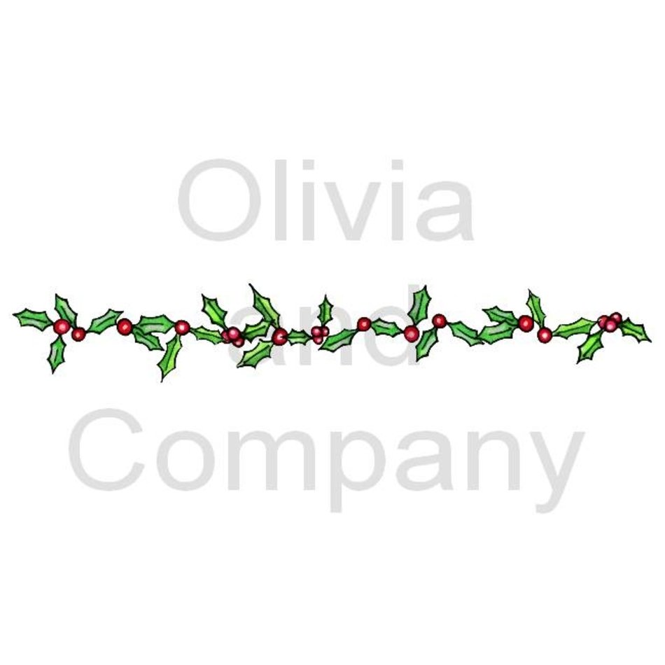 Holly Border Clip Art N5