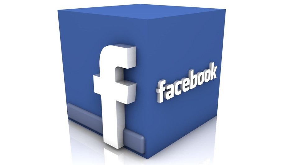 Facebook, 3d render, Icon