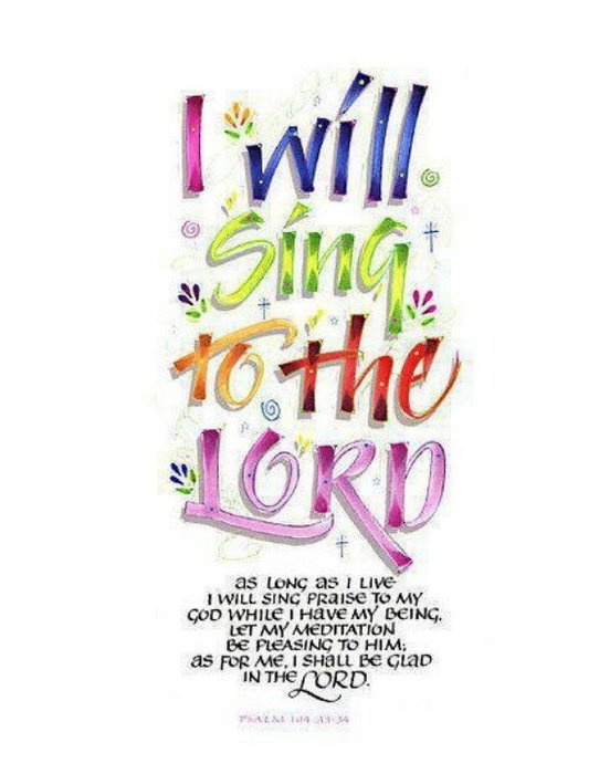 I Will Sing To The Lord